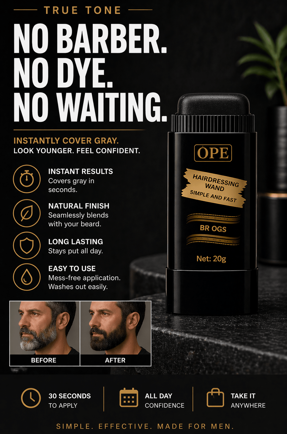 TRUE TONE BEARD STICK - INGOUDE
